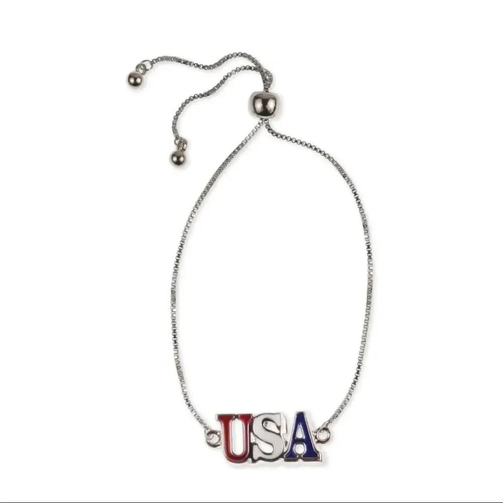 USA Slider Bracelet